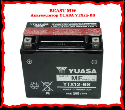  YUASA YTX12-BS